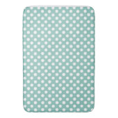 Tapis De Bain Mat de bain/Pois Turquoises et blancs (devant Vertical)