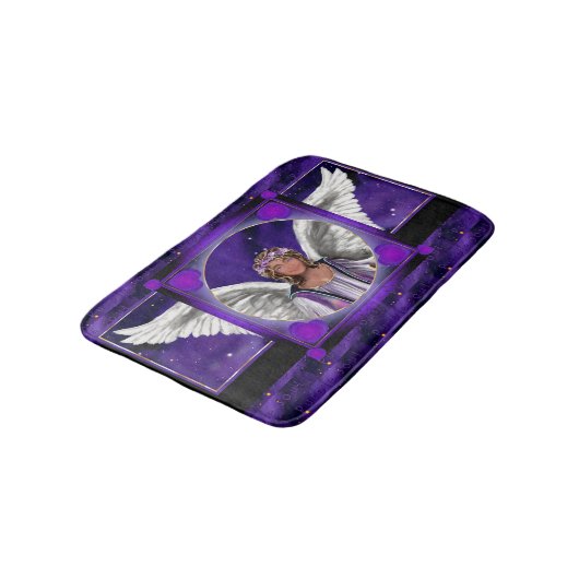 Tapis De Bain Mat de bain pourpre (Angle)