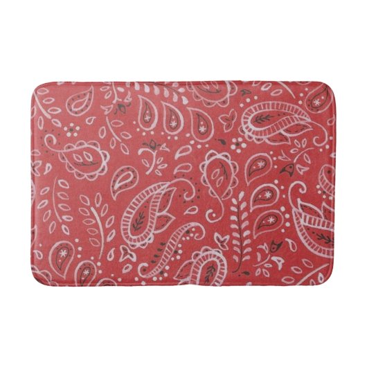 Tapis De Bain Mat de bain Red Hanky (Devant)