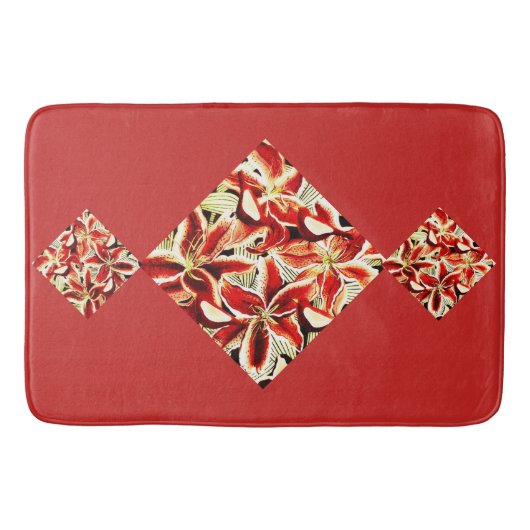 Tapis De Bain Mat de bain Red Lilies (Devant)