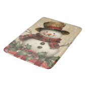 Tapis De Bain Mat de bain Retro Snowman (Angle)