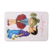 Tapis De Bain Mat de bain romantique en couple - Amour (Devant)
