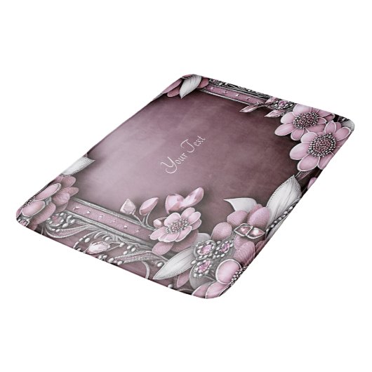 Tapis De Bain Mat de bain rose (Angle)