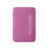 Tapis De Bain Mat de bain rose chaud moderne (Devant (Vertical))