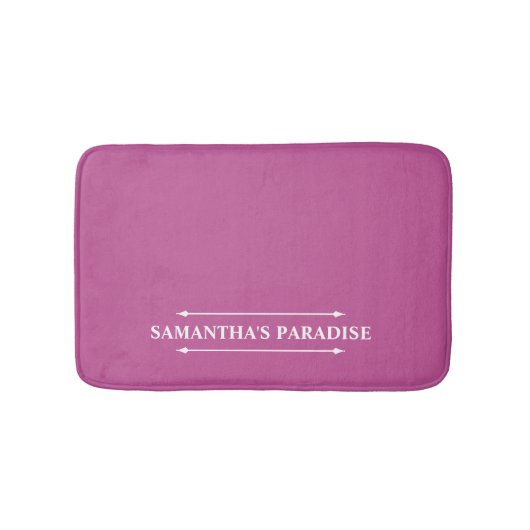 Tapis De Bain Mat de bain rose chaud moderne (Devant)