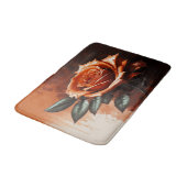 Tapis De Bain Mat de bain Rose gothique orange (Angle)