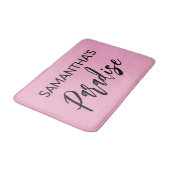 Tapis De Bain Mat de bain rose moderne (Angle)
