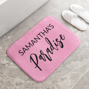 Tapis De Bain Mat de bain rose moderne