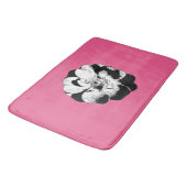 Tapis De Bain Mat de bain rose rose monochrome (Angle)