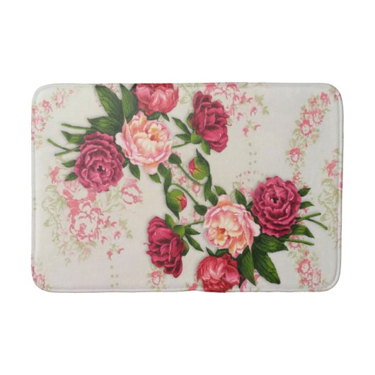 Tapis De Bain Mat de bain rose Roses (Devant)