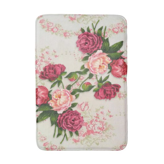 Tapis De Bain Mat de bain rose Roses (Devant (Vertical))