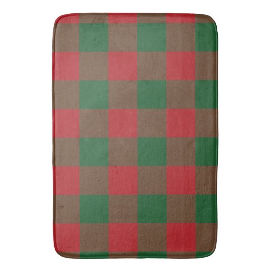 Tapis De Bain Mat de bain rouge et vert (devant Vertical)