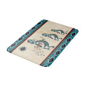 Tapis De Bain Mat de bain Turquoise Kokopelli (Angle)