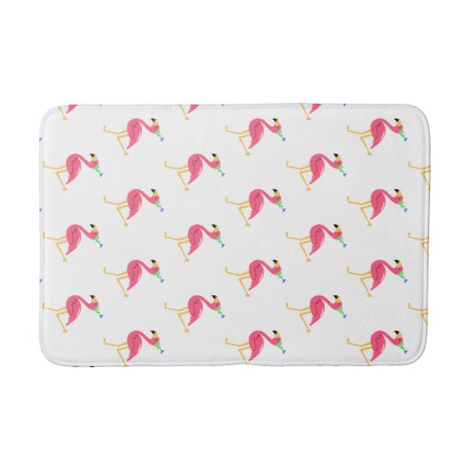 Tapis De Bain Mat de salle de bain Flamant rose (Devant)