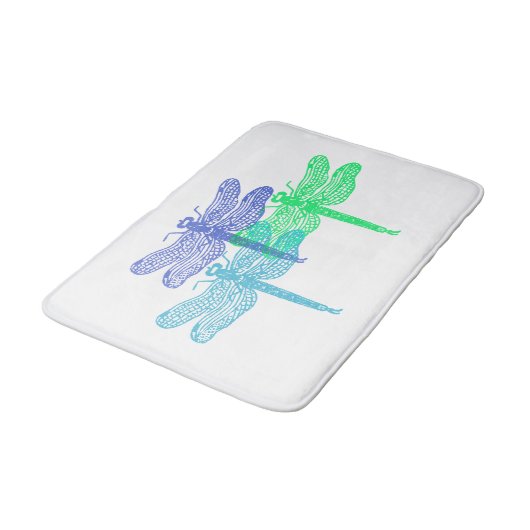Tapis De Bain Mat en mousse de dragonfly Blues (Angle)