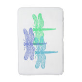 Tapis De Bain Mat en mousse de dragonfly Blues (Devant (Vertical))