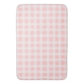 Tapis De Bain Mat En vichy bain rose et blanc (devant Vertical)