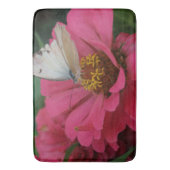 Tapis De Bain Mat/Fleurs de bain et papillon (devant Vertical)