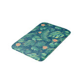 Tapis De Bain Mat Motif de bain de Foilage Tropical (Angle)