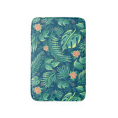 Tapis De Bain Mat Motif de bain de Foilage Tropical (Devant (Vertical))