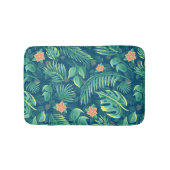 Tapis De Bain Mat Motif de bain de Foilage Tropical (Devant)