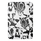 Tapis De Bain Mat noir et blanc Abstrait (devant Vertical)