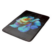 Tapis De Bain Mat Rose à Cravate turquoise et jaune (Angle)
