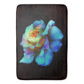 Tapis De Bain Mat Rose à Cravate turquoise et jaune (devant Vertical)