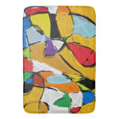 Tapis De Bain Matelas Abstrait jaune (devant Vertical)
