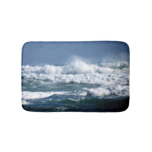 Tapis De Bain matelas bleu à thème d'eau (Devant)
