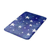Tapis De Bain Matelas bleu marine étoilé (Angle)