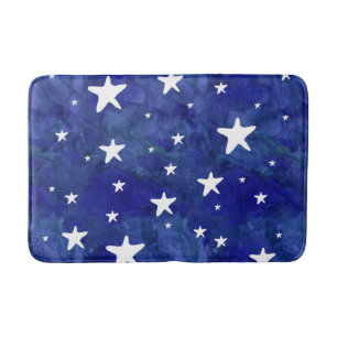 Tapis De Bain Matelas bleu marine étoilé