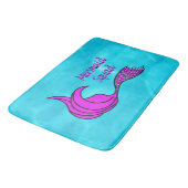 Tapis De Bain Matelas de bain à queue de sirène rose de la crème (Angle)