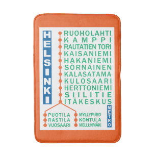 Tapis De Bain Matelas de bain des stations de métro Helsinki