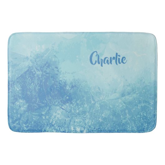 Tapis De Bain Matelas de bain personnalisés de l'océan Abstrait (Devant)