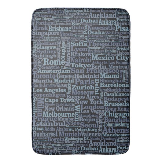 Tapis De Bain Matelas de bain World Cities (devant Vertical)