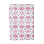 Tapis De Bain Matelas de Jacquard rose et blanc (Devant (Vertical))
