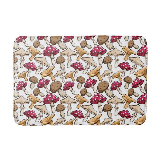 Tapis De Bain Matelas Motif champignons (Devant)