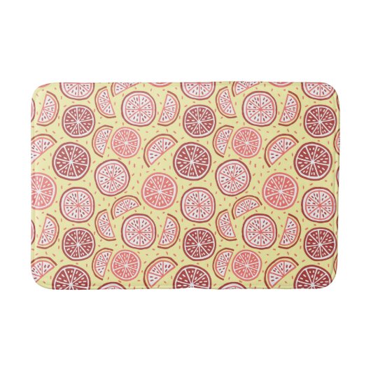 Tapis De Bain Matelas Motif Citrus (Devant)