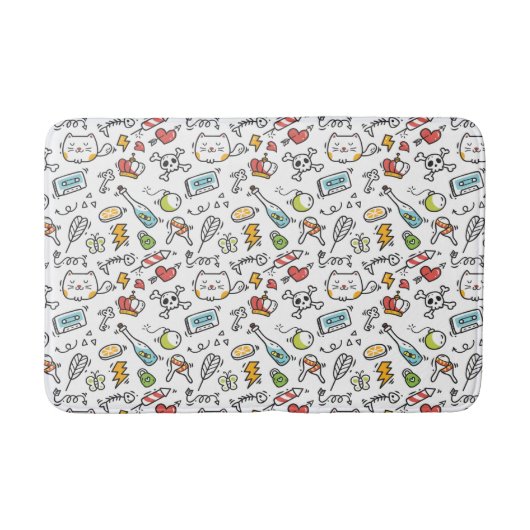 Tapis De Bain Matelas Motif Cute Kawaii (Devant)