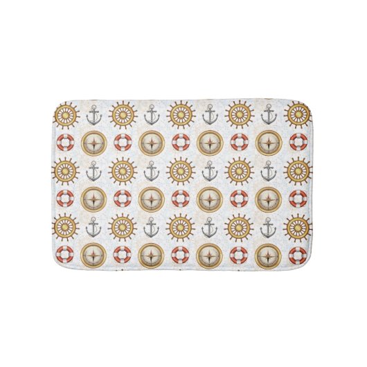 Tapis De Bain Matelas Motif nautique (Devant)