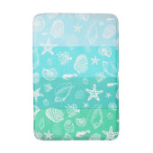 Tapis De Bain Matelas motif océan Turquoise (Devant (Vertical))
