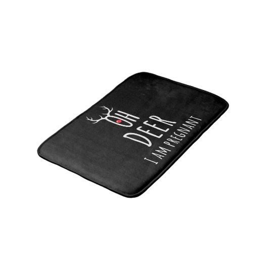 Tapis De Bain Maternité Grossesse Enceinte Bébé Noël Cerf (Angle)