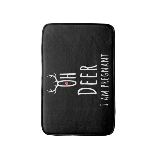 Tapis De Bain Maternité Grossesse Enceinte Bébé Noël Cerf (Devant (Vertical))