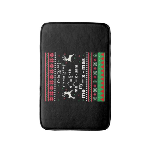 TAPIS DE BAIN MATH NOËL (Devant (Vertical))