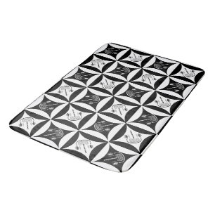 Tapis De Bain Matière grise dans le trou dans la porte de la gra