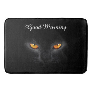 Tapis De Bain Matmat de bain de chat noir
