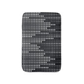Tapis De Bain Matrice de pois gris blanc noir (Devant (Vertical))