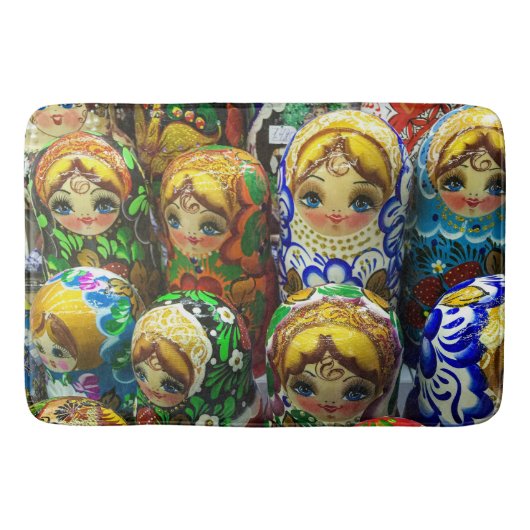 Tapis De Bain Matryoshka Poupées Souvenir Kiosque Voyage Photo (Devant)