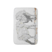 Tapis De Bain Mats de bain / Eléphants (Devant (Vertical))